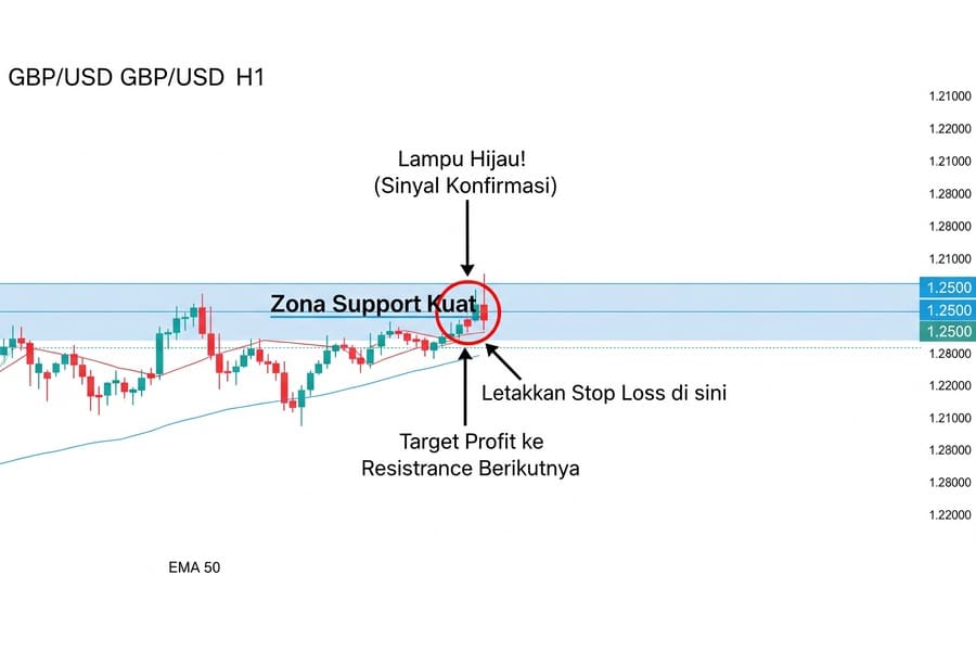 Belajar Forex dan contoh analisa praktis