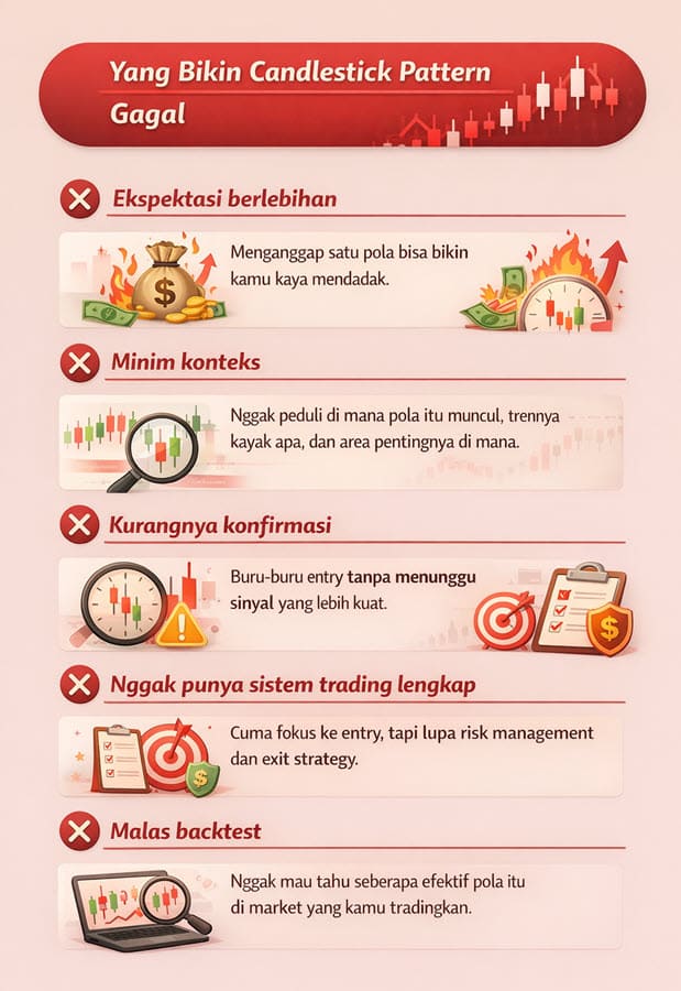 Yang Bikin Candle Pattern Gagal
